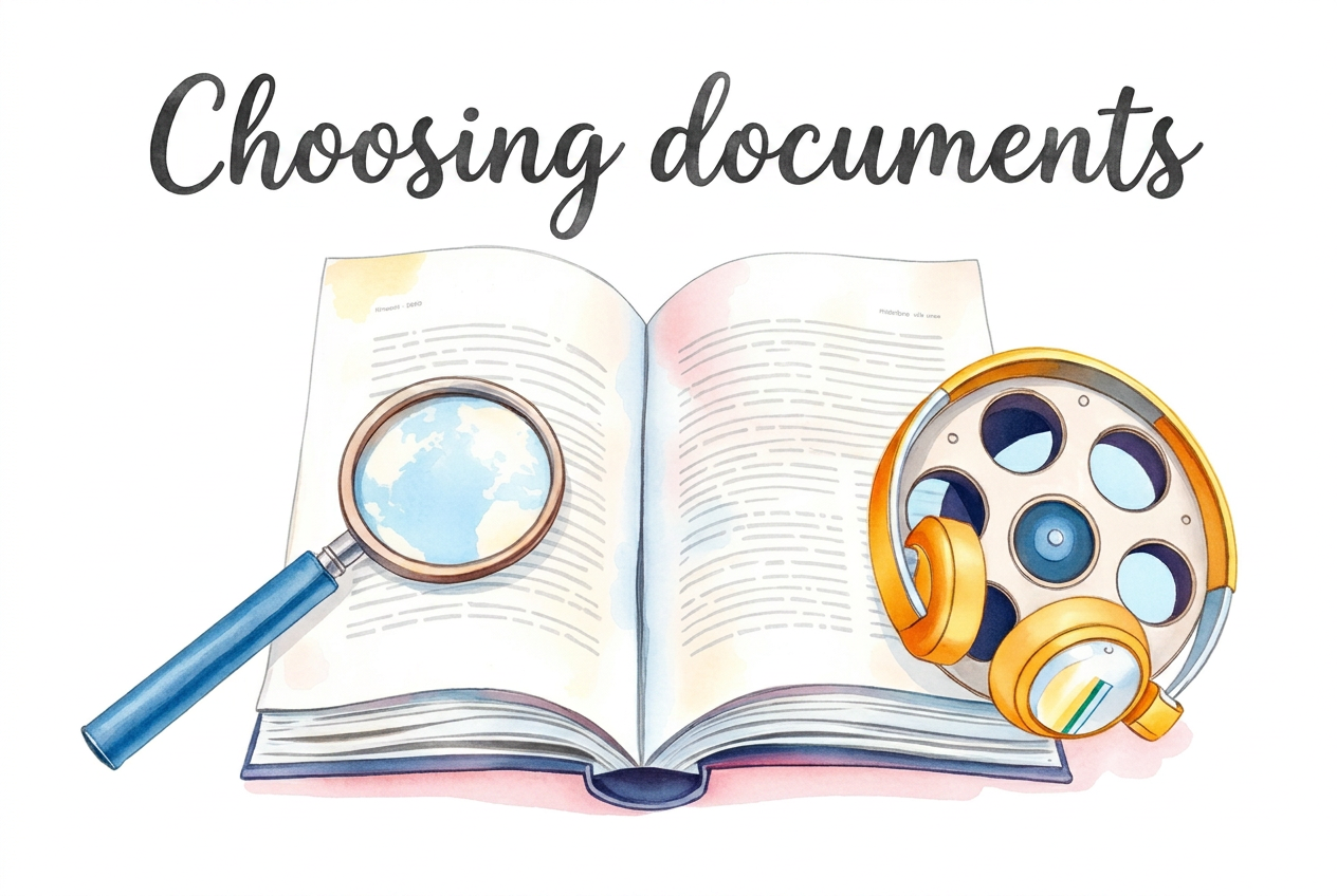 Choisir des documents